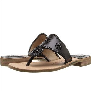 JACK ROGERS, black sandals